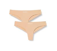 Emporio Armani Underwear Bi-Pack Brazilian Brief Iconic Logoband, Biancheria Intima Donna, Beige (Nude), XS