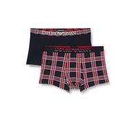 Emporio Armani Underwear Men's 2-Pack Tartan Gift Box Boxer, Uomini, Check/Marine,