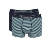 Emporio Armani Underwear Men's 2-Pack Yarn Dyed Stripes Boxer, Uomini, Artic/Marine Stripe,