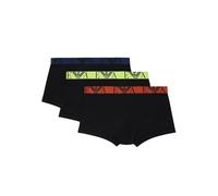 Emporio Armani Underwear Men's 3-Pack Bold Monogram Boxer, Uomini, Black/Black/Black,