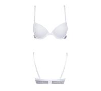 Emporio Armani Underwear Push Up Bra Iconic Cotton, Reggiseno Push-Up, Donna, Bianco, 32C