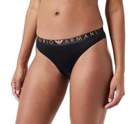 Emporio Armani Underwear Women's Brief Iconic Microfiber, Slip da Donna, Black,