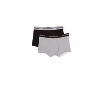 Emporio Armani Uomo 2-Pack-Boxer Essential Core Logoband Boxer, Nero Grigio, XL
