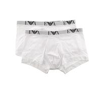 Emporio Armani Uomo 2-pack-Boxer Essential Monogram Boxer, Bianco, L