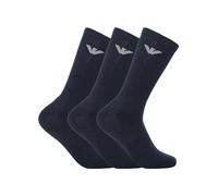 Emporio Armani Uomo 3-pack Medium Socks Sporty Terrycloth Confezione da 3 calzini medi, Marine, Taglia unica