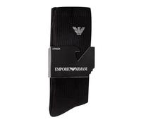 Emporio Armani Uomo 3-pack Medium Socks Sporty Terrycloth Confezione da 3 calzini medi, Nero, Taglia unica