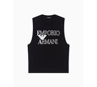 EMPORIO ARMANI Uomo Bold Logo Crew Neck Tank Nero L