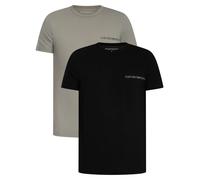 EMPORIO ARMANI Core Logoband - Maglietta Girocollo da Uomo, Confezione da 2, Colore: Nero, Taglia M