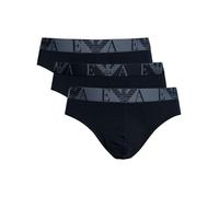 Emporio Armani Uomo Confezione da 3 slip in cotone elasticizzato, Blu
