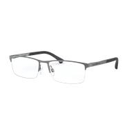 Emporio Armani Uomo EA1041 3003 Montature da vista Metallo Grigio Trasparente Squadrata Normale