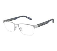 Emporio Armani Uomo EA1162 3045 Montature da vista Metallo Argento Trasparente Geometrica Normale