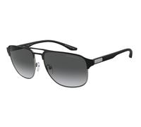 Emporio Armani Uomo EA2144 336511 Occhiali da sole Metallo Grigio Grigio Pilot Polarizzata Sfumato