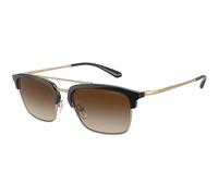 Emporio Armani Uomo EA4228 300213 Occhiali da sole Iniettato Nero Marrone Pilot Normale Sfumato