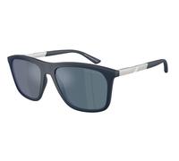Emporio Armani Uomo EA4237 618925 Occhiali da sole Iniettato Blu Blu Squadrata Normale