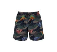 EMPORIO ARMANI Uomo Macro Eagle Mid Boxer Verde L, Camu Verde/Aquile, L