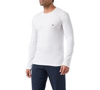 Emporio Armani Uomo Maglietta Basic In Cotone Elasticizzato T-shirt, Bianco, L