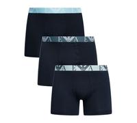 Emporio Armani Uomo Slip Boxer da 3 pezzi, Blu