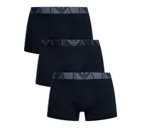 Emporio Armani Bold Monogram 3-Pack Trunk Bermuda, Blu, L Uomo