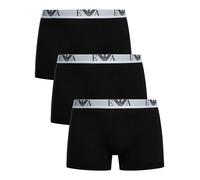 Emporio Armani Uomo Tronchi di cotone elasticizzato in confezione da 3, Nero