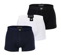 Emporio Armani Uomo Trunks, 3er Pacco - Essential Logolabel,Shorts,Stretch