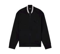 Emporio Armani - Velvet Logo Patch Sweatshirt - - Jackets - Uomo - Nero - S