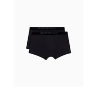 Emporio Armani Velvet Logoband 2-Pack Trunk Bermuda, Nero, L Uomo