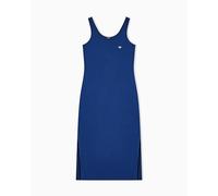 Emporio Armani Vestaglia Lunga da Donna in Cotone per Tutti i Giorni Blu L