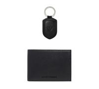 SET PORTAFOGLIO+PORTACHIAVI PELLE NERA EMPORIO ARMANI