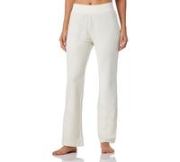 Emporio Armani Women's Bell Fit Trousers Ribbed Velour Pantaloni di Tuta, Crema, L Donna