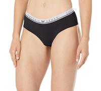 Emporio Armani Women's Cheeky Pants Iconic Logoband Scivolata Intera, Nero, M Donna