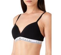 Emporio Armani Women's Contour Bra Iconic Microfiber, Bra Donna, Nero, 36C