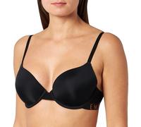 Emporio Armani Women's Contour Bra Iconic Microfiber, Nero (Blacker), 34B Donna
