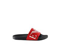Emporio Armani X4PS06 XM760 N598 Uomo Sandalo scorrevole, Red+White+Marine, 42 EU