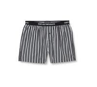 Emporio Armani Yarn Dyed Cotton Boxer Shorts, Riga Irregolare, L Men's