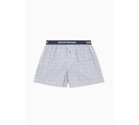 Emporio Armani Yarn Dyed Cotton Boxer Shorts, Vichy, XL Men's