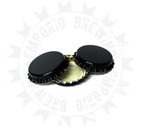 Emporio Enologico Vesuviano Tappo Corona Tappi Corona 200 Pezzi Nero Diametro 26mm - Made in Italy