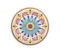 Piatto Dessert , frutta in melamina set 3 pezzi Porto Ø 21,6 cm certificato per l'uso alimentare multicolor