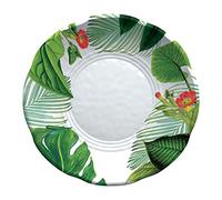 Emporio Zani Touch Mel York Piatti Fondo Decoro Floreale Set 2 pz. 100% Melamina