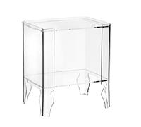 Comodino NAIF 1 - 49.5x36h57 cm Struttura in metacrilato spessore 8 mm Portata max: 30 kg tutto trasparente trasparente