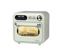 EMPOTEC 860202 Forno Friggitrice ad Aria Verde Digitale 18 Programmi 16 Litri 1400 Watt 200° Timer 60 Minuti