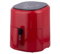 EMPOTEC Friggitrice Aria Calda 5 Litri 1200W 60-200° Cestello Removibile Acciaio Inox Antiaderente 10 Programmi Preimpostati Display Touch Timer Autospegnimento