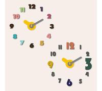 EMPOTEC Orologio da Parete Muro Adesivo Facile da Istallare senza Cornice Silenzioso Facile da Montare Design Moderno COLORI E SOGGETTI ASSORTITI PZ1 (COLOR)