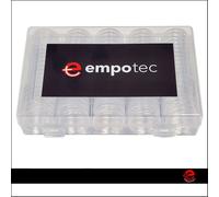 EMPOTEC PORTA MONETE COLLEZIONISMO BOX SCATOLA PROTEZIONE 100PZ CUSTODIA
