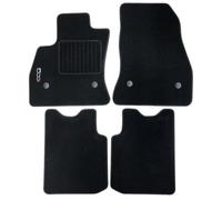 EMPOTEC Tappetini Auto in Moquette per Fiat 500L 2012-2017, Nero, Set 4 Pezzi con 4 Pin, Codice Equivalente Originale 71807284 con Logo 500L Ricamato
