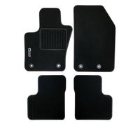 EMPOTEC Tappetini Auto in Moquette per Fiat 500X, Set 4 Pezzi, Nero, Logo 500X Ricamato Codice Equivalente Originale 71807502