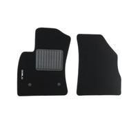 EMPOTEC Tappetini Auto Moquette, Set 2 Pezzi, Colore Nero, con Logo Ricamato, Antiscivolo, Facili da Pulire, Codice Equivalente Originale 71807286 Alta Qualità, MADE IN ITALY (FIAT DOBLO' 2009-2022)