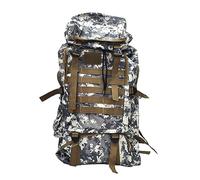 EMPOTEC Zaino Camo Grigio Tattico Mimetico per Metal Detector Campeggio Escursione Trekking Viaggio Sport 63x38x20cm 70L Porta Attrezzatura e Accessori Grande Capacità
