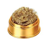 EMPOTEC ZD-10W-2 Spugnetta in Rame con Contenitore in Alluminio, per Pulizia Punta Saldatore