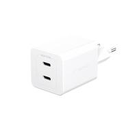 Empower by PanzerGlass Turbo 45 W ricarica con 2 x USB-C | connettore EU | argento bianco
