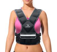 Empower Gilet ponderato da donna, fisso da 3,6 kg o regolabile 4,5-5,4-6,4-7,3 kg, aggiunge resistenza a allenamento di forza, corsa, camminata e cardio, si adatta al corpo della donna